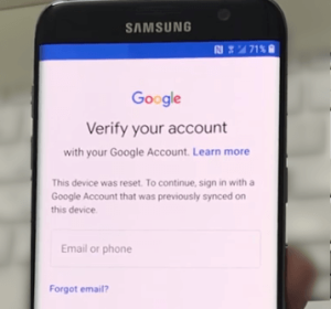 Using Google Account Credentials to bypass samsung