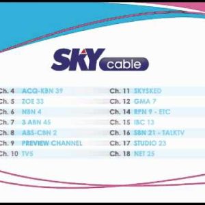 Complete List of SKY Cable Philippines Channels 2023