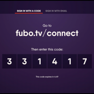 How to Enter Fubo TV Connect Code and Activate it