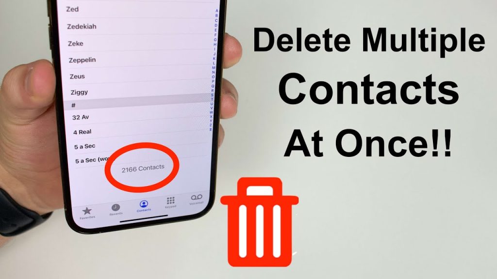 How to Delete Multiple Contacts on All iPhones
