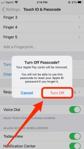 How to Turn Off Passcode on All iPhones2