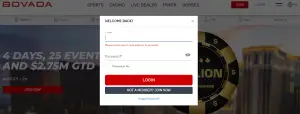 Bovada Login, Sign-up and Customer Service