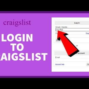 Craigslist Login, Sign-up, and Customer Service