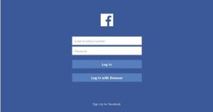 Facebook Login, Sign-up and Customer Service