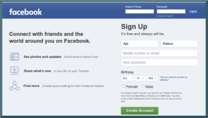 Facebook Search Login, Sign-up and Customer Service