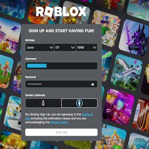 Roblox Login, Sign-up, and Customer Service