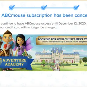 Cancel your ABCMouse