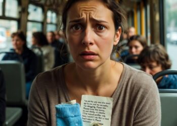 Беременная уступила место в трамвае, а в сумке нашла носочек с деньгами и запиской