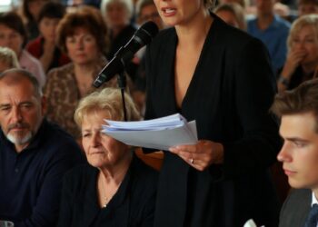 Папка правды у микрофона