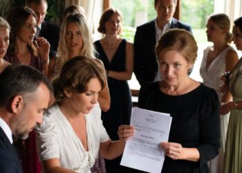 Она вручила мне развод при гостях