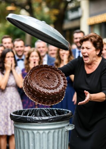 Свекровь выбросила мой торт при гостях, а через два дня я открылась рядом