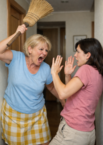 Свекровь задела меня веником по руке