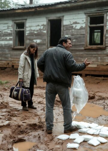 Когда он оставил нас у старого дома