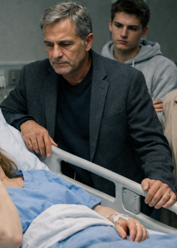 Она ударила меня в больнице…