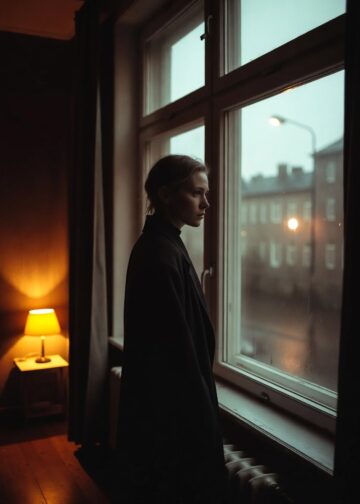 Подарок в коробке с серебряным бантом