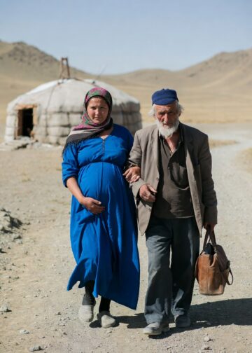 Беременная вдова в пустыне