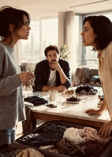 Она вернулась из командировки раньше
