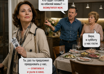 Муж пригласил сорок гостей и ждал, что я всё приготовлю — но я ушла в кино