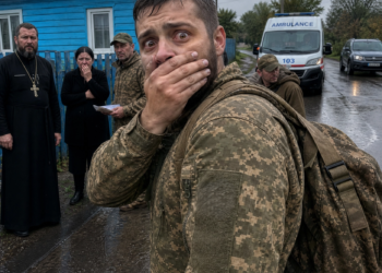 Он вернулся с передовой, чтобы сделать сюрприз жене…