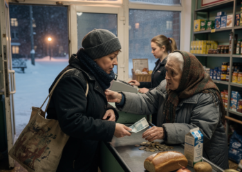 В очереди в магазине я заплатила за старушку, а она тихо прошептала