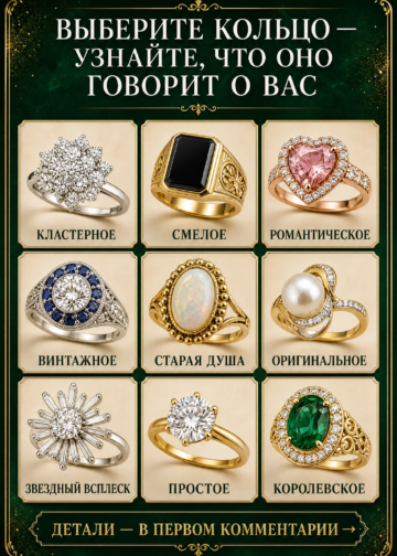 Выберите любимое кольцо и узнайте